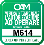 Bollino OAM — iscrizione n. M614, verifica in tempo reale